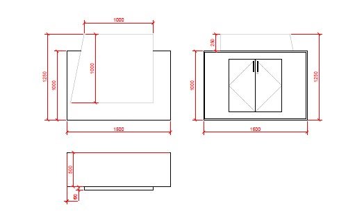 Counter H: Irregular Front CAD